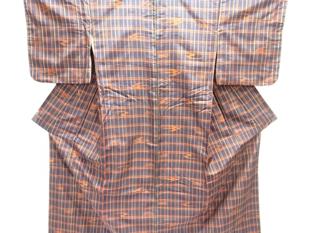 Japanese Kimono / Tsumugi Omeshi Silk